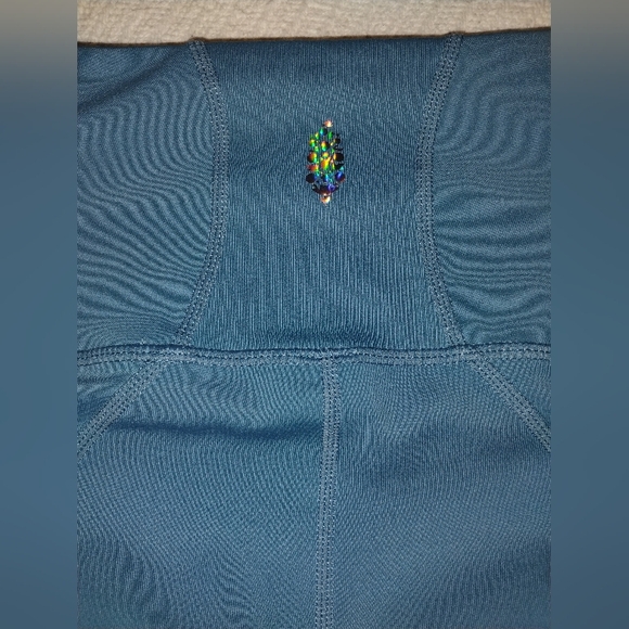 Free People FP Movement Green High Rise Tights with Pockets Women's S - Picture 9 of 10